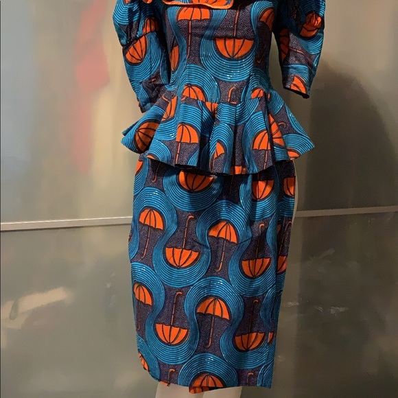 2 pc Ankara outfit aka Kaba & slit - Picture 2 of 6